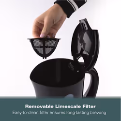Hamilton Beach Essential 1.7L Plastic Kettle Black - Additional view 7
