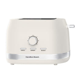 Hamilton Beach Ella 2 Slice Matte Cream Toaster