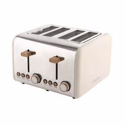 Hamilton Beach, Scandi Toaster, 4 Slice, Matte Cream, HBT02MC