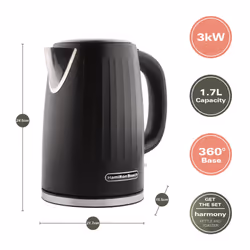 Hamilton Beach, Harmony Electric Kettle, 1.7L, Espresso, HBK012B