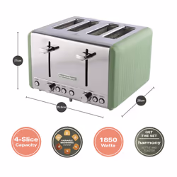 Hamilton Beach, Harmony Toaster, 4 Slice, Matcha, HBT018M