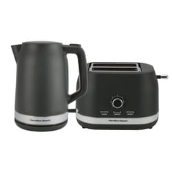 Hamilton Beach, Kettle & Toaster Set, Ella Collection, Charcoal, HBELLAMCH