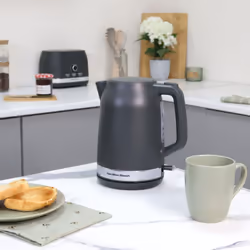 Hamilton Beach, Kettle & Toaster Set, Ella Collection, Charcoal, HBELLAMCH