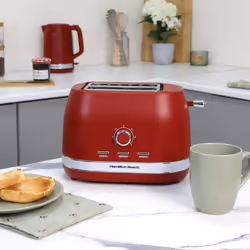 Hamilton Beach, Kettle & Toaster Set, Ella Collection, Red, HBELLAMR