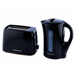 Hamilton Beach, Kettle & Toaster Set, Essentials Collection, Black, HBESSB