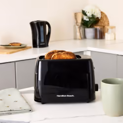 Hamilton Beach, Kettle & Toaster Set, Essentials Collection, Black, HBESSB