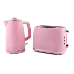 Hamilton Beach, Miami Kettle & Toaster Set, Flamingo, HBMIAF