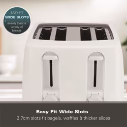 Hamilton Beach, 4 Slice Toaster, Essentials, White, 1300W, HB4T5032W - Additional view 7