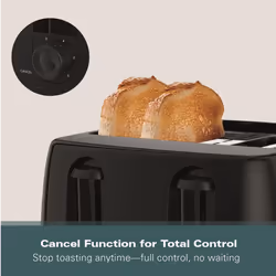 Hamilton Beach, 4 Slice Toaster, Essentials, Black, 1300W, HB4T5032B - Additional view 10