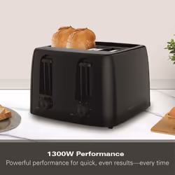 Hamilton Beach, 4 Slice Toaster, Essentials, Black, 1300W, HB4T5032B - Additional view 5