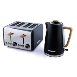 Hamilton Beach, Kettle & Toaster Set, Scandi Collection, Matte Black, HB0102MBST