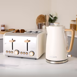 Hamilton Beach, Kettle & Toaster Set, Scandi Collection, Matte Cream, HB0102MCST