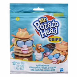 Hasbro Mr Potato Head Chips 10-Piece Buildable Bag Figures - Ranch Blanche