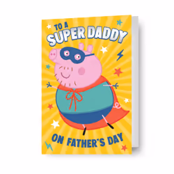 Peppa Pig Father's Day Card Super Daddy