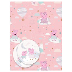 Peppa Pig 2 Sheets Of Gift Wrap And 2 Gift Tags