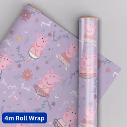 Peppa Pig Wrapping Paper 4m Roll Wrap