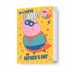 Super Daddy Peppa Pig Father's Day Card