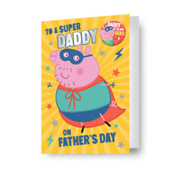 Super Daddy Peppa Pig Father's Day Card