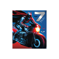 Warner Bros Batman Age 7 Birthday Card