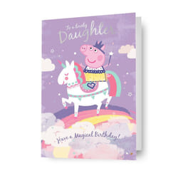 Peppa Pig Daughter Birthday Card