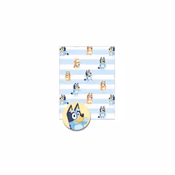 Bluey 2 Sheets Of Gift Wrap and 2 Gift Tags