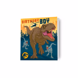 Jurassic World 'Birthday Boy' Dinosaur Card