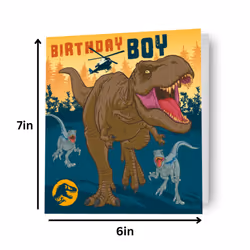 Jurassic World 'Birthday Boy' Dinosaur Card