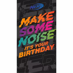 Nerf 'Make Some Noise' Birthday Card