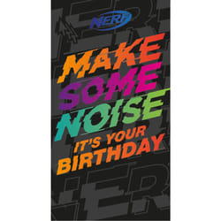 Nerf 'Make Some Noise' Birthday Card