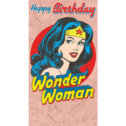 Warner Bros Wonder Woman Birthday Card