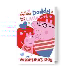Peppa Pig Daddy Valentine's Day Card