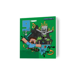 Minecraft Age 9 Birthday Card