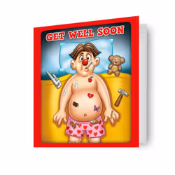 Hasbro Operation Get Well Soon Card