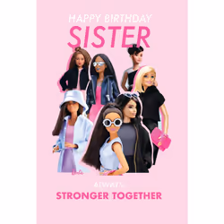 Barbie 'Sister' Birthday Card