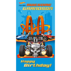 Hot Wheels Grandson Birthday Card