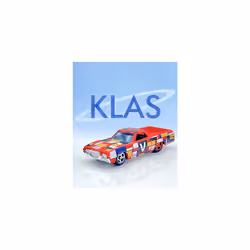 '72 Ford Ranchero (Red & Multi Colour) 9/10 HW Art Cars - 2023-142/250 (Short Card) - COMES IN A KLAS CAR KEEPER PROTECTIVE COLLECTORS CASE - HKH53