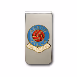 Aston Villa football club chrome money clip