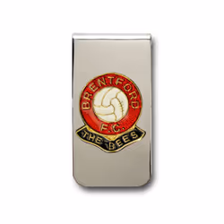 Brentford football club chrome money clip