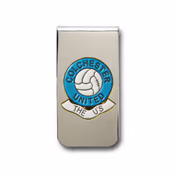 Colchester United football club chrome money clip