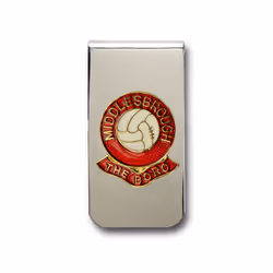 Middlesbrough football club chrome money clip