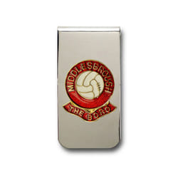 Middlesbrough football club chrome money clip