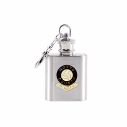 Notts County football club 1oz keyring hip flask