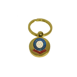 Oldham Athletic football club gold disc keyring