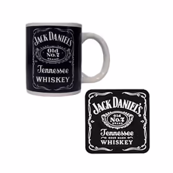 Jack Daniel's coffee set mug and coaster