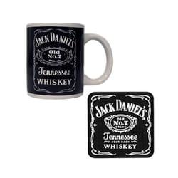 Jack Daniel's coffee set mug and coaster