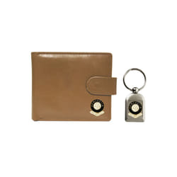 Newcastle United Football Club Beige Leather Wallet And Keyring