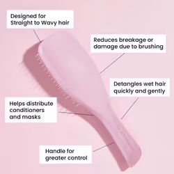Tangle Teezer The Ultimate Detangling Brush  Dry and Wet Hair Brush Detangler for All Hair Types  Rosebud