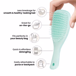 Tangle Teezer Fine & Fragile Ultimate Detangler Brush  Detangles & Reduces Breakage  Travel-Size Mini Hair Brush  Mint