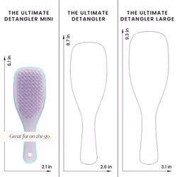 Tangle Teezer Ultimate Detangler Hairbrush  Eliminates Knots & Reduces Breakage  Mini Hair Brush for Travel  Small Hands & All Hair Types  R - Additional view 4