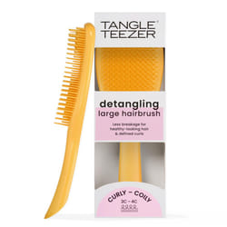 Tangle Teezer Ultimate Detangler Hair Brush  Dry & Wet Hairbrush  Reduces Frizz & Breakage  for Curly to Coily  3C to 4C Hair Types  Large  Yellow Daf